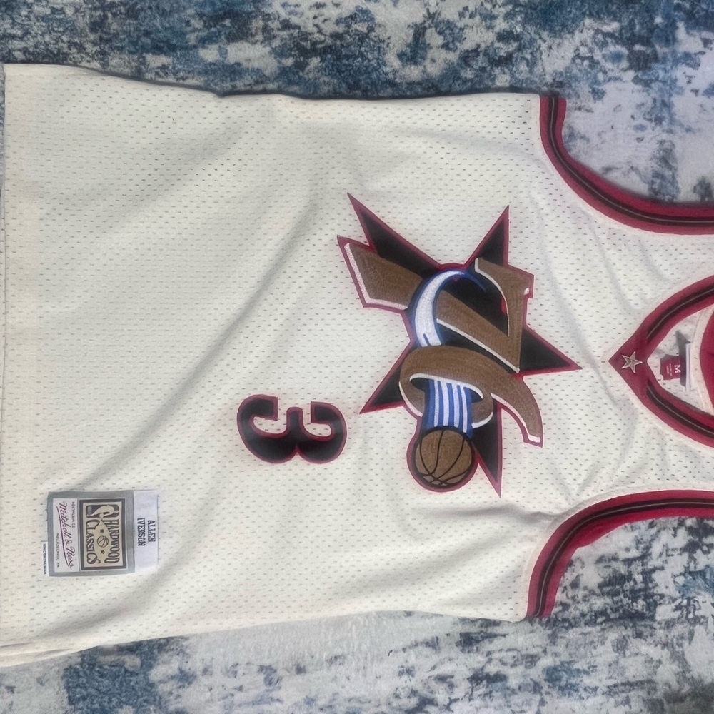 Mitchell & Ness 76ers Allen Iverson Jersey Throwback 2001 Swingman Medium New